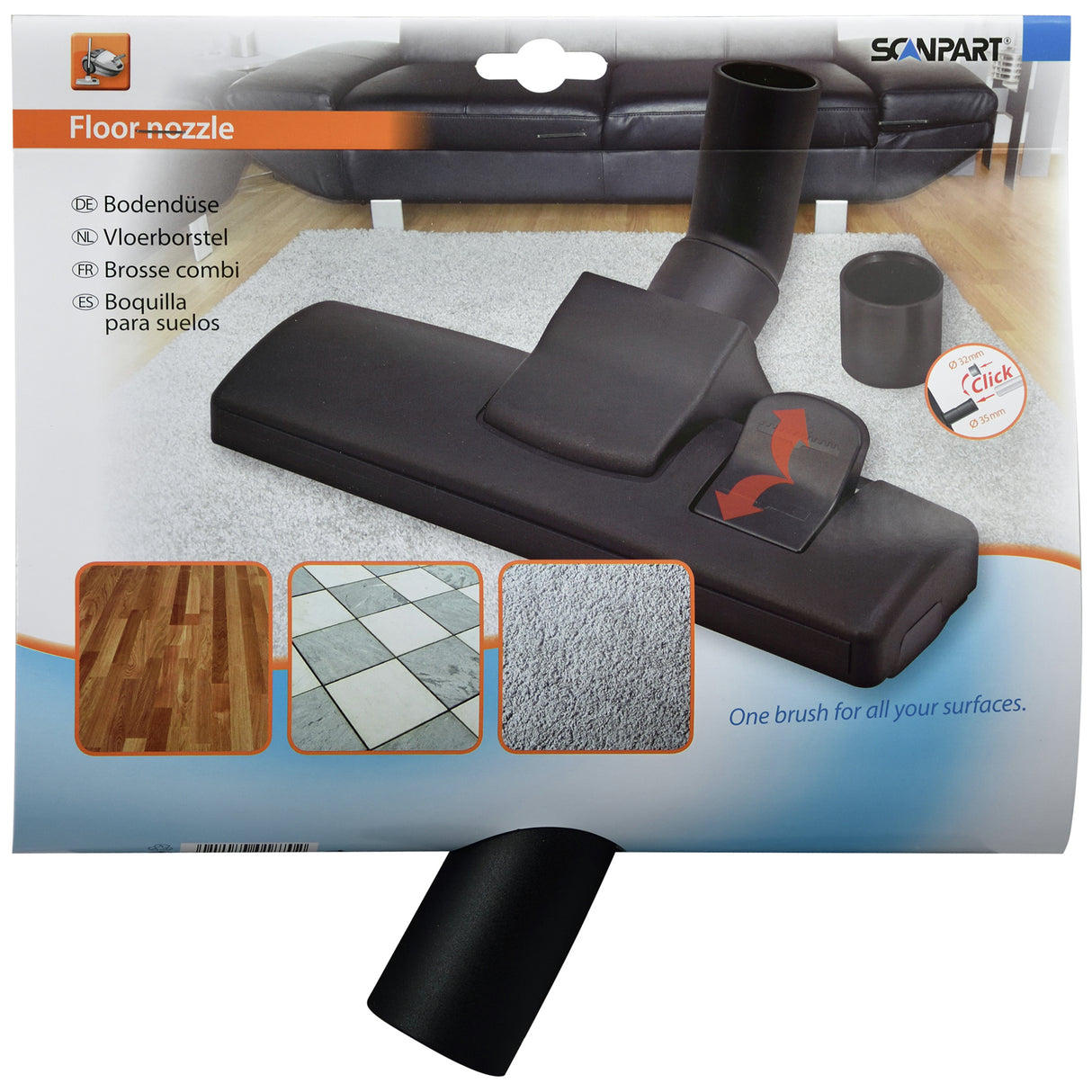 Scanpart combimond Ø32+35 mm geschikt voor alle merken (universeel)