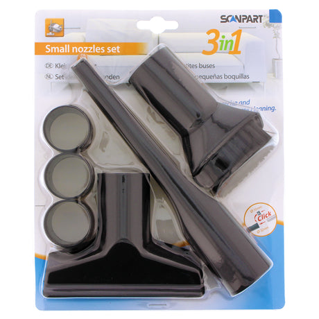 Stofzuiger opzetstukken/ zuigmonden set 3 stuks Ø32+35mm