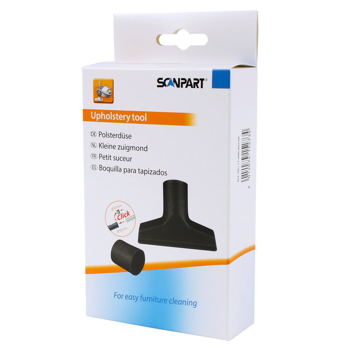 Stofzuiger opzetstuk meubels