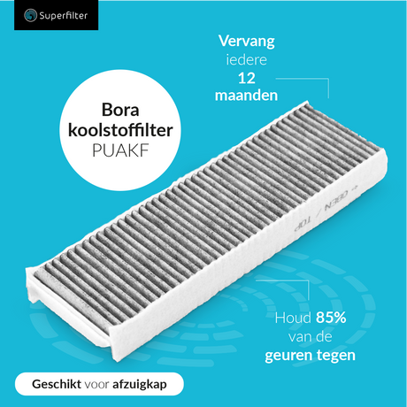 Bora koolstoffilter PUAKF van Scanpart