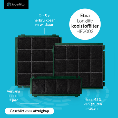 Etna Longlife koolstoffilter HF2002 van Scanpart (3 st.)