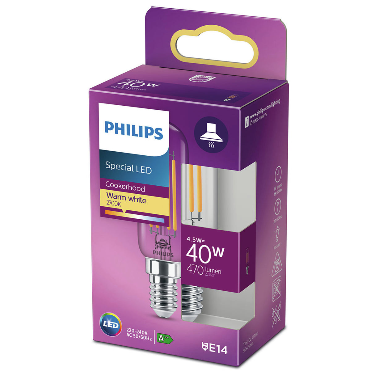 Philips afzuigkaplamp E14 4,5W