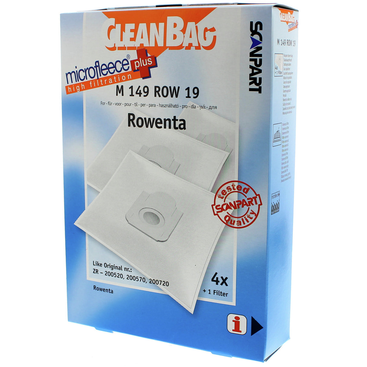 Cleanbag Microfleece+ stofzuigerzak geschikt voor Rowenta Silence Force
