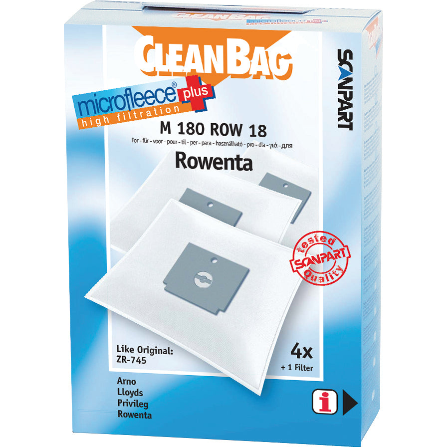 Cleanbag Microfleece+ stofzuigerzak geschikt voor Rowenta Dymbo