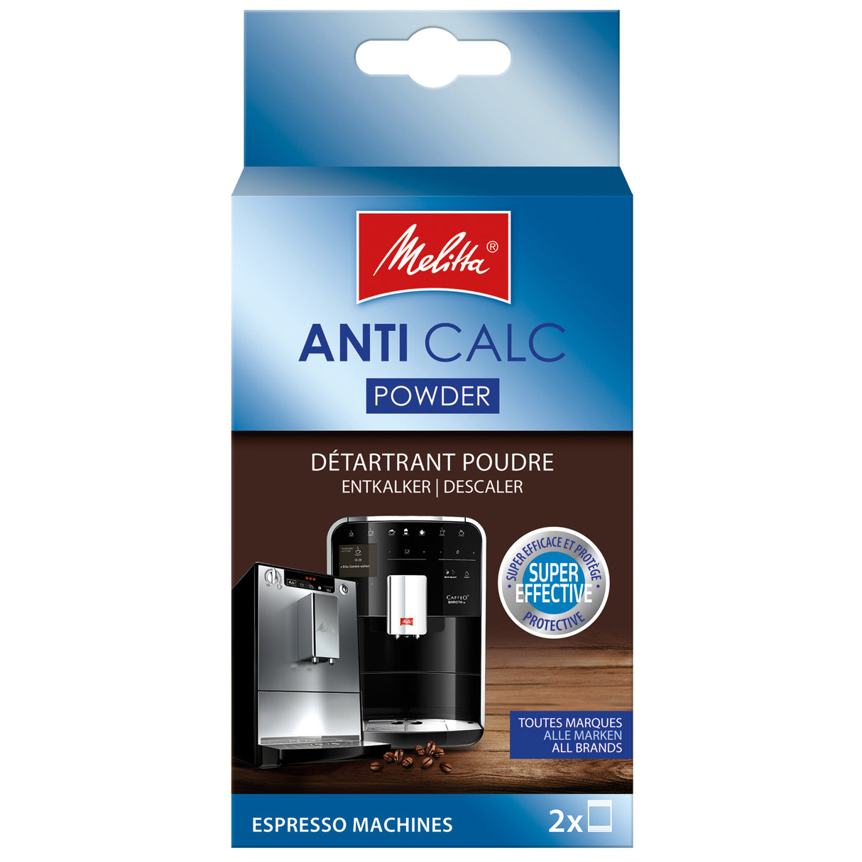 Melitta Anti-Calc ontkalker poeder 2x40g