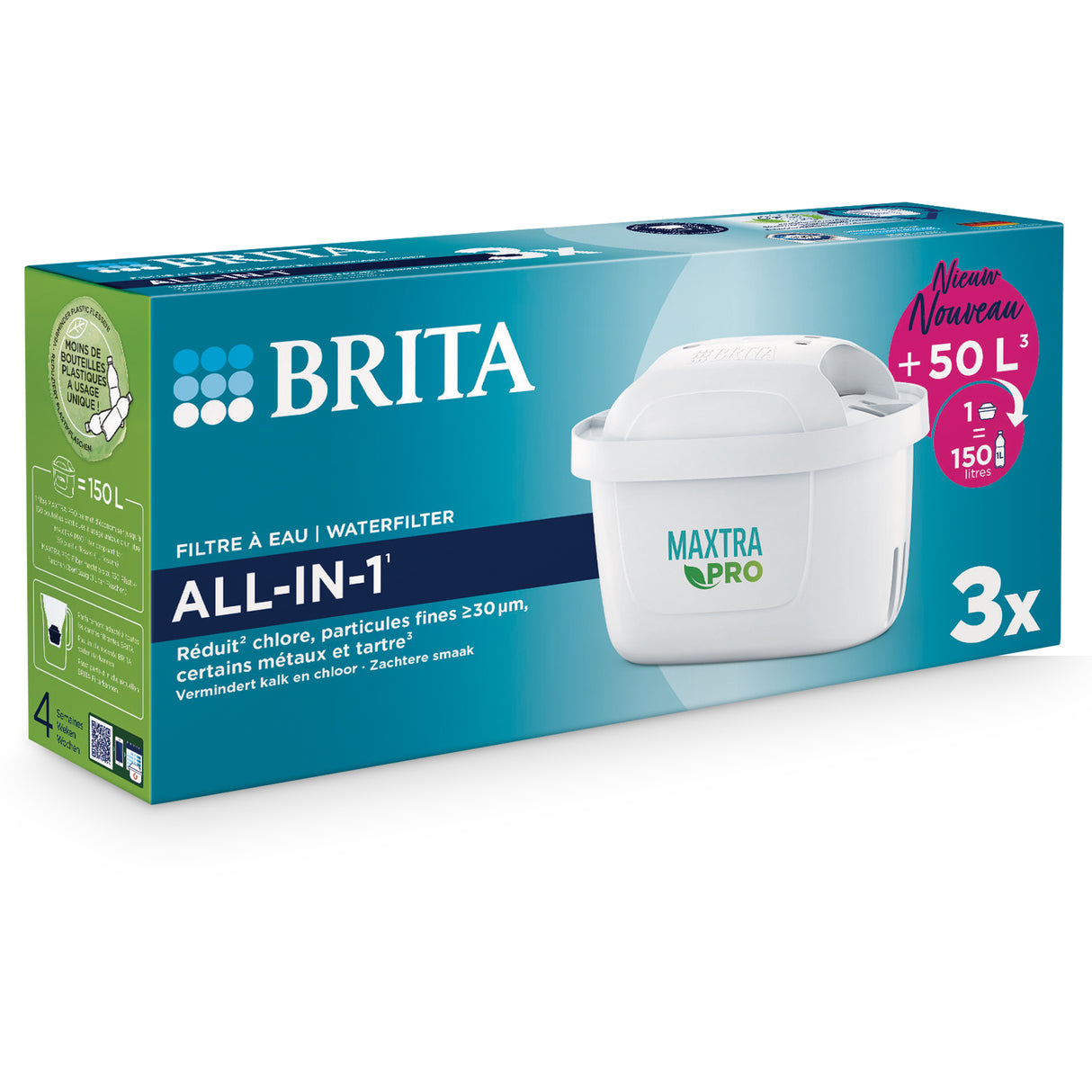Brita waterfilterpatronen Maxtra Pro 3-Pack