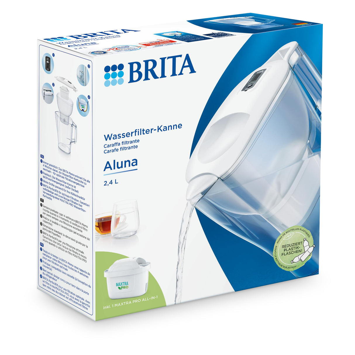 Brita waterfilterkan Aluna Cool 2,4L Wit
