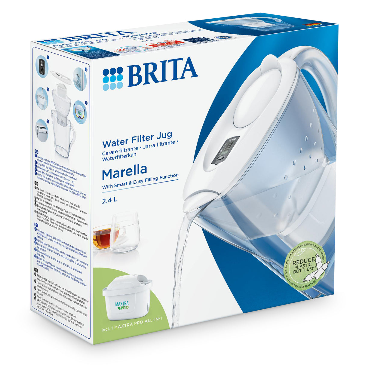 Brita waterfilterkan Marella Cool 2,4L Wit