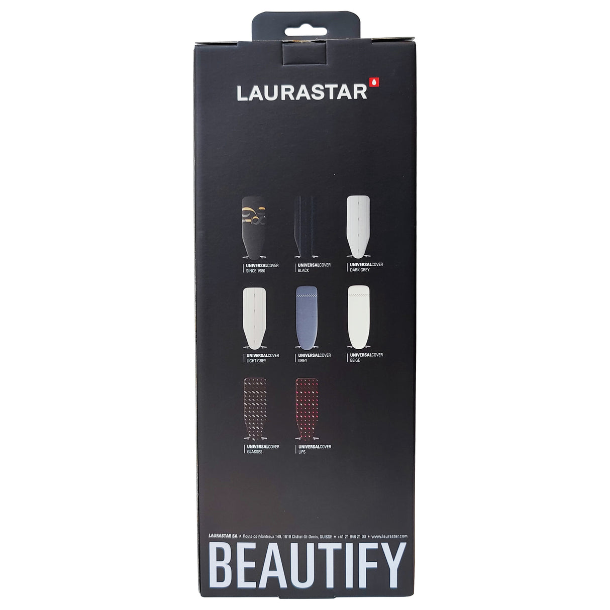 Laurastar strijkplankovertrek zwart