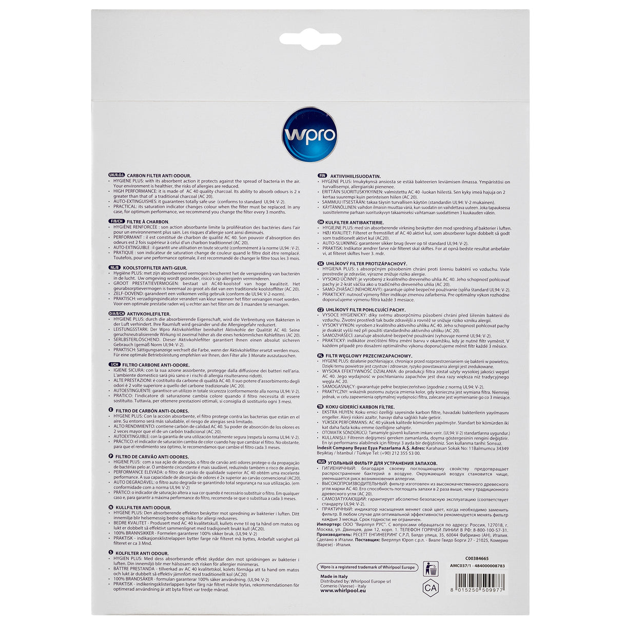 WPRO koolstoffilter 48