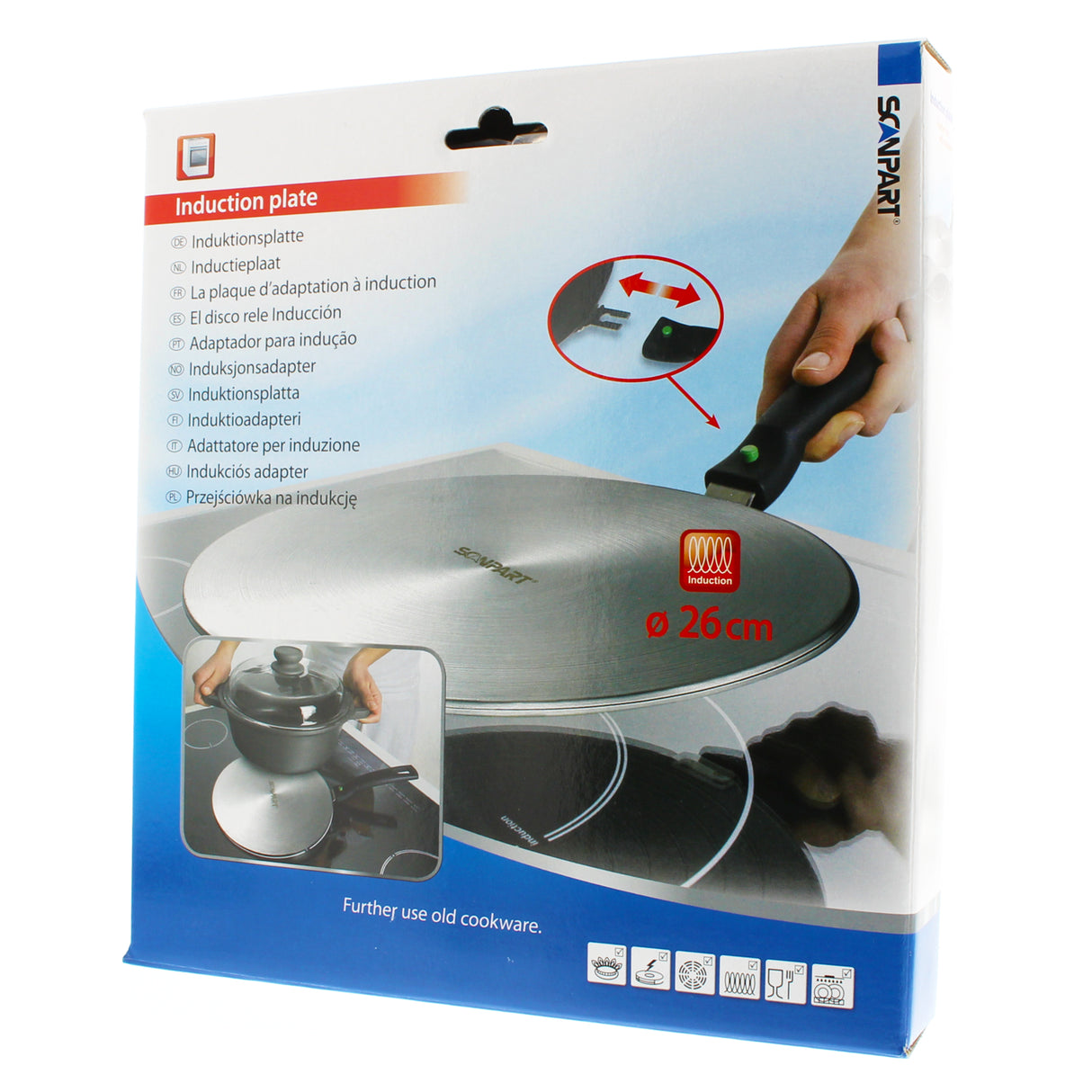 Scanpart inductie adapterplaat Ø26cm