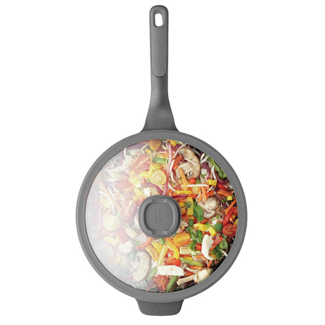 Wok Ø28 cm met deksel Berghoff Leo Stone+
