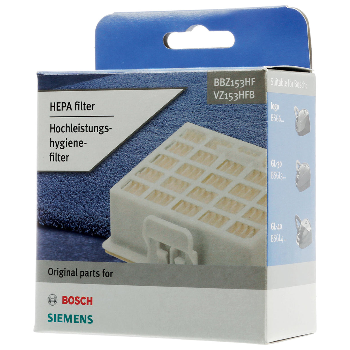 Bosch Siemens hepa filter BBZ153HF / 00578731 / VZ153HFB
