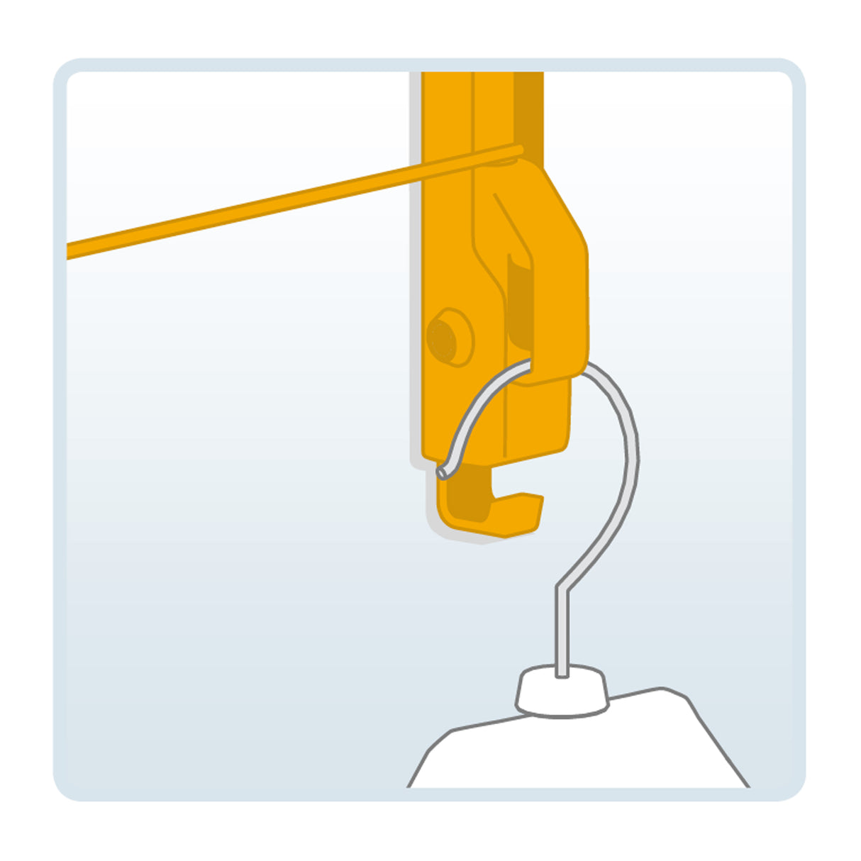 Droogrek deur wit - 3,6 meter lijnlengte