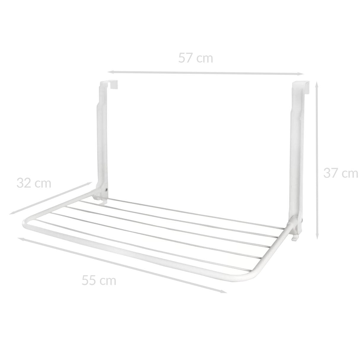 Droogrek deur wit - 3,6 meter lijnlengte