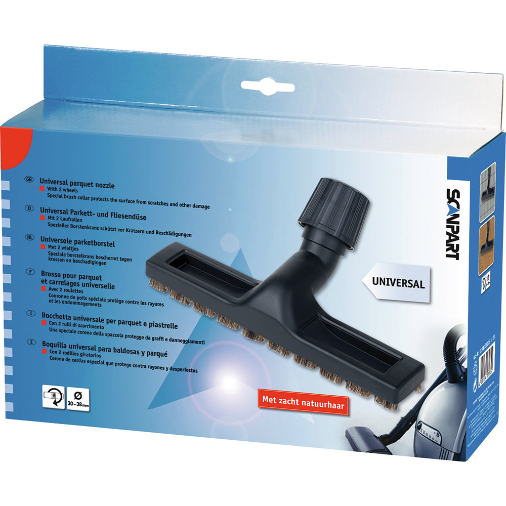 Scanpart parketborstel Ø30-38 mm + schroef zacht geschikt voor alle merken (universeel)