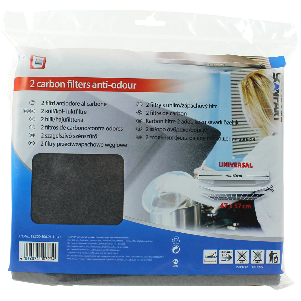 Scanpart universeel Koolstoffilter 2 stuks