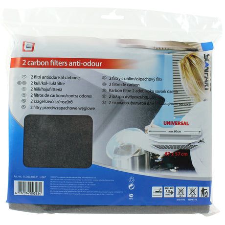 Scanpart universeel Koolstoffilter 2 stuks