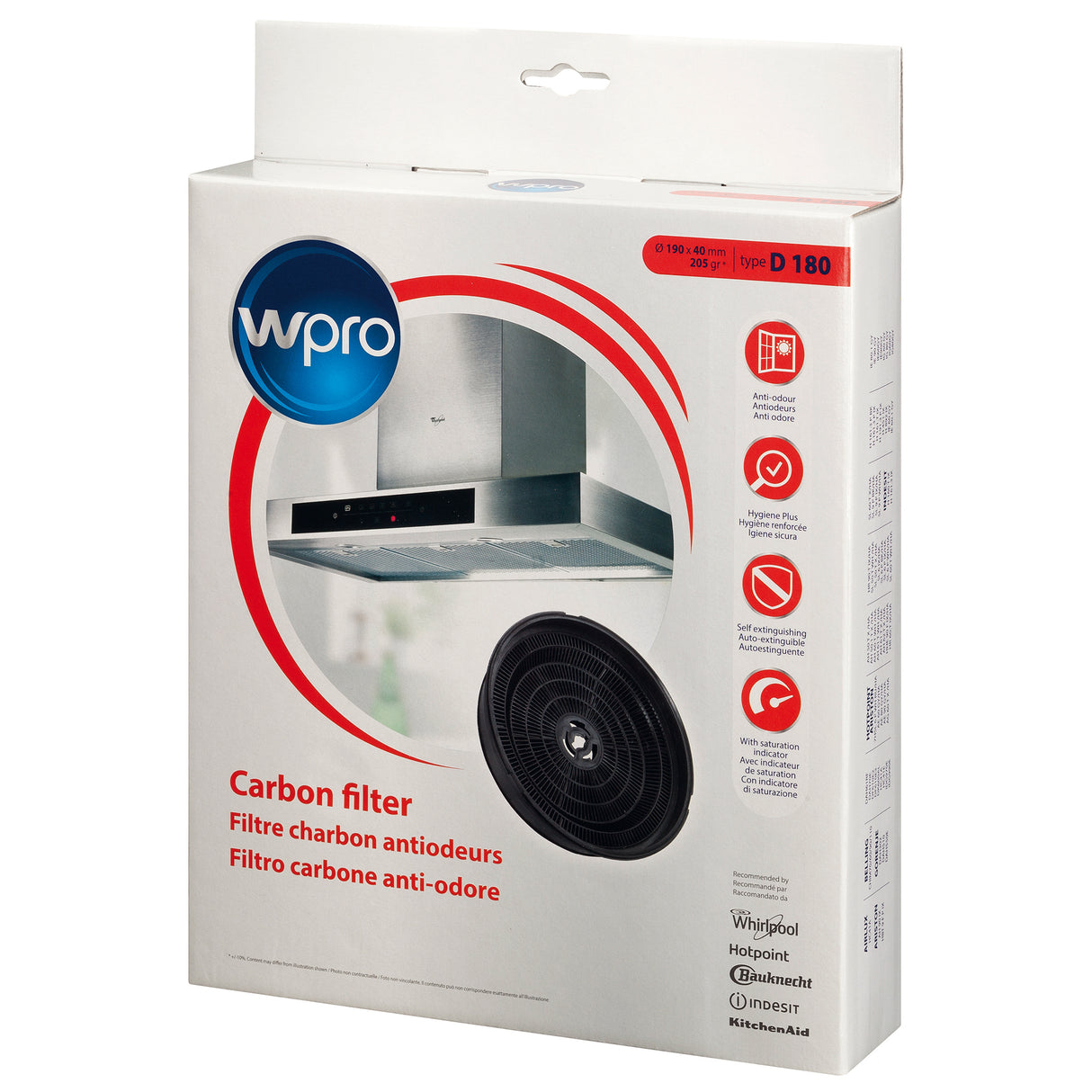 WPRO koolfilter D180