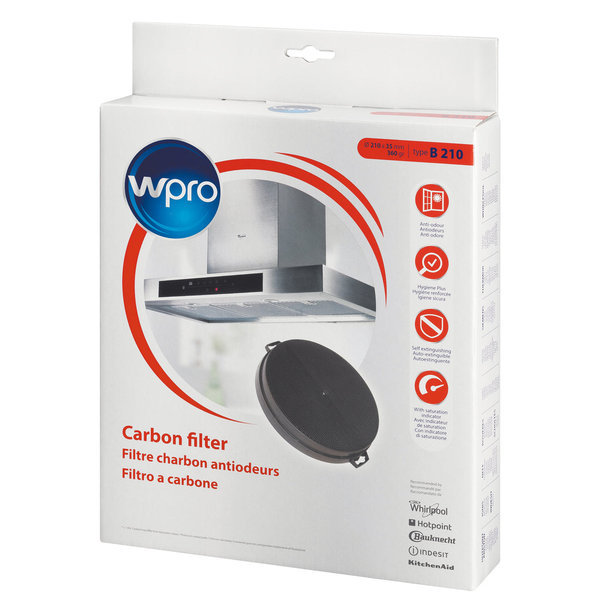 WPRO koolstoffilter B210