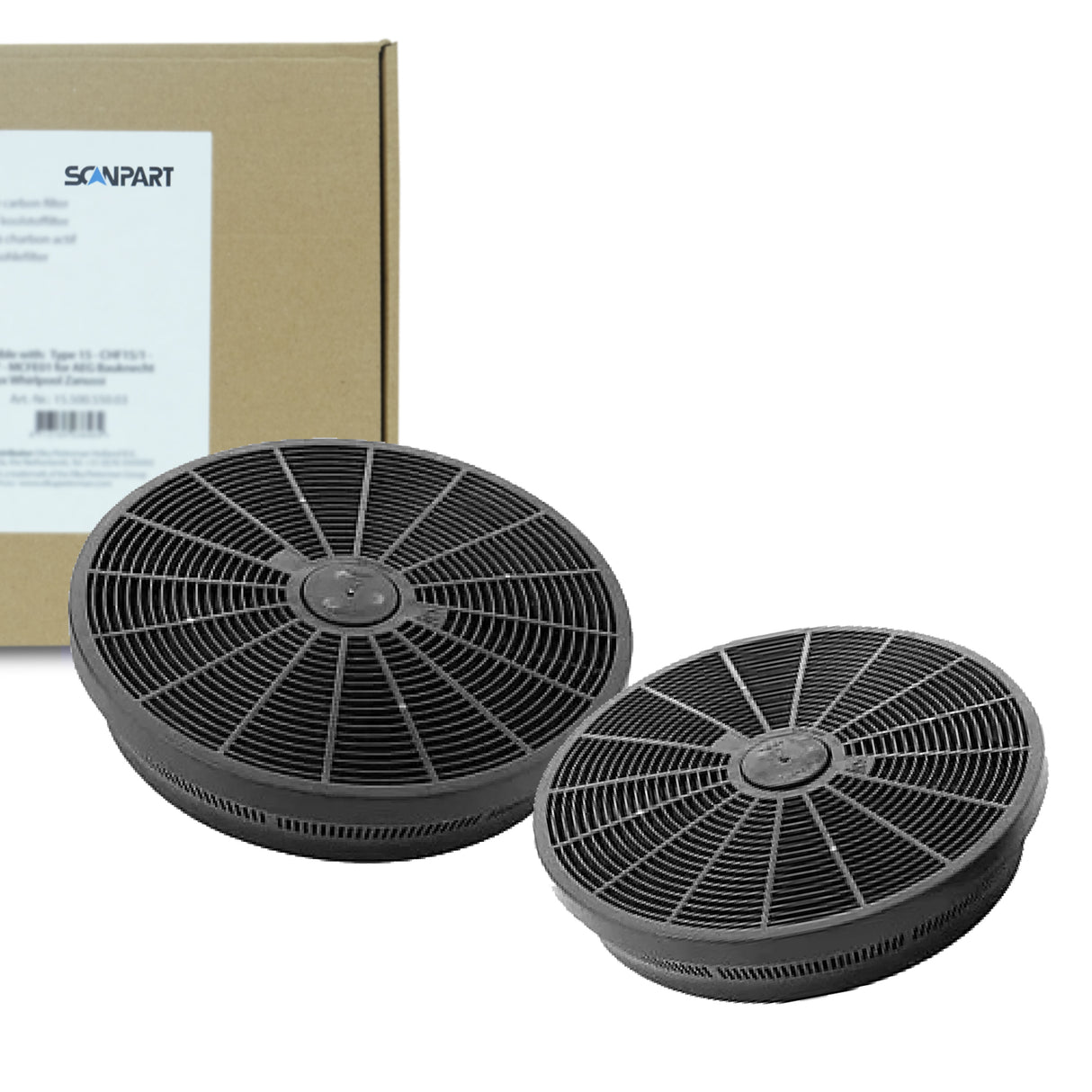 Beko koolstoffilter KF9179183012 / ACK0010 / KF 9179183012 van Scanpart (2 st.)