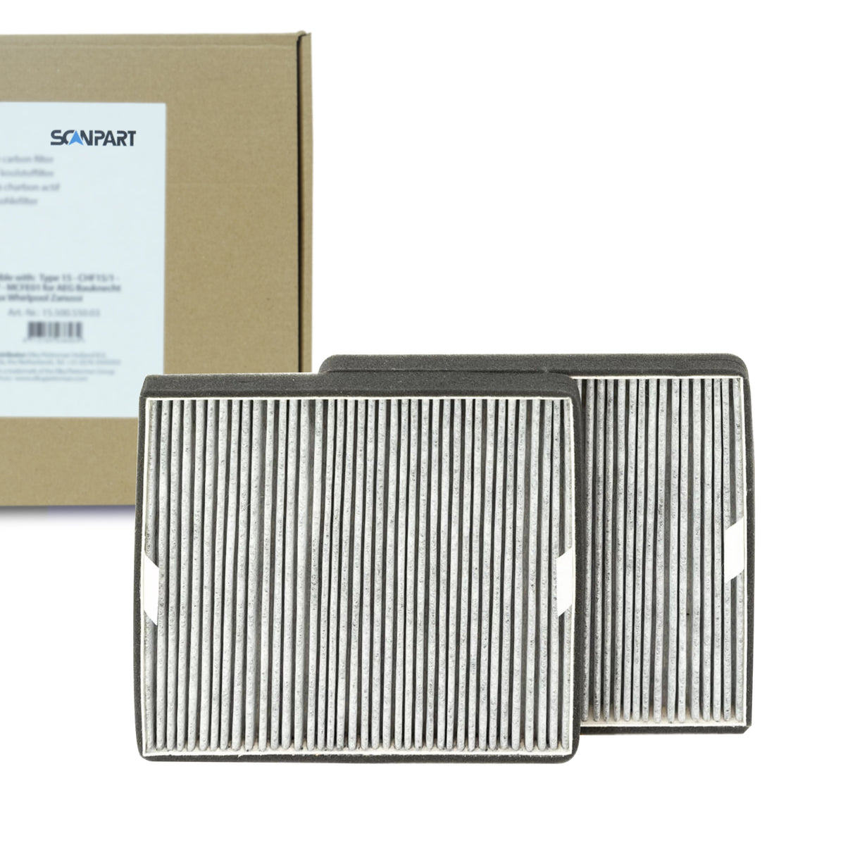 Koolstoffilter DKF15-P geschikt voor Miele van Scanpart (2 st.)