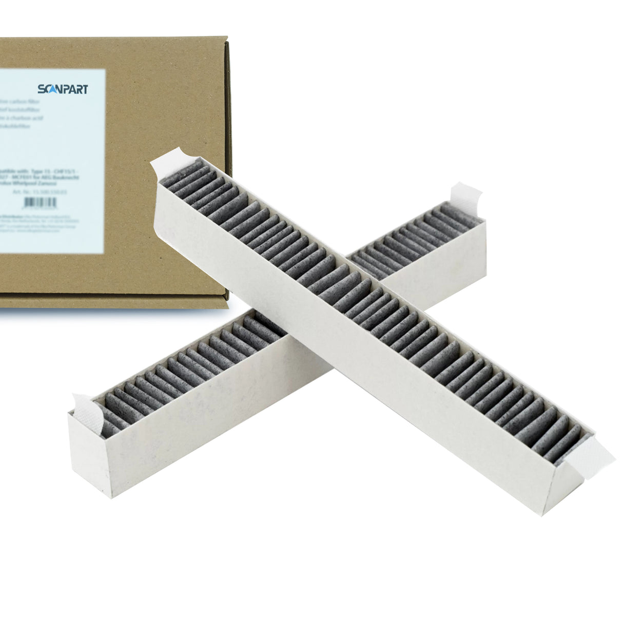 Koolstoffilter DKF30-P geschikt voor Miele van Scanpart (2 st.)