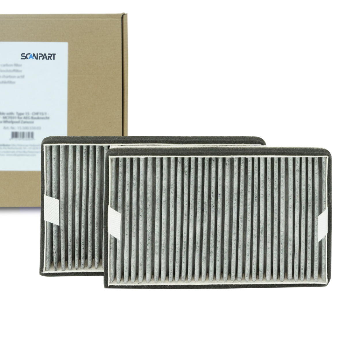 Koolstoffilter DKF19-P geschikt voor Miele van Scanpart (2 st)