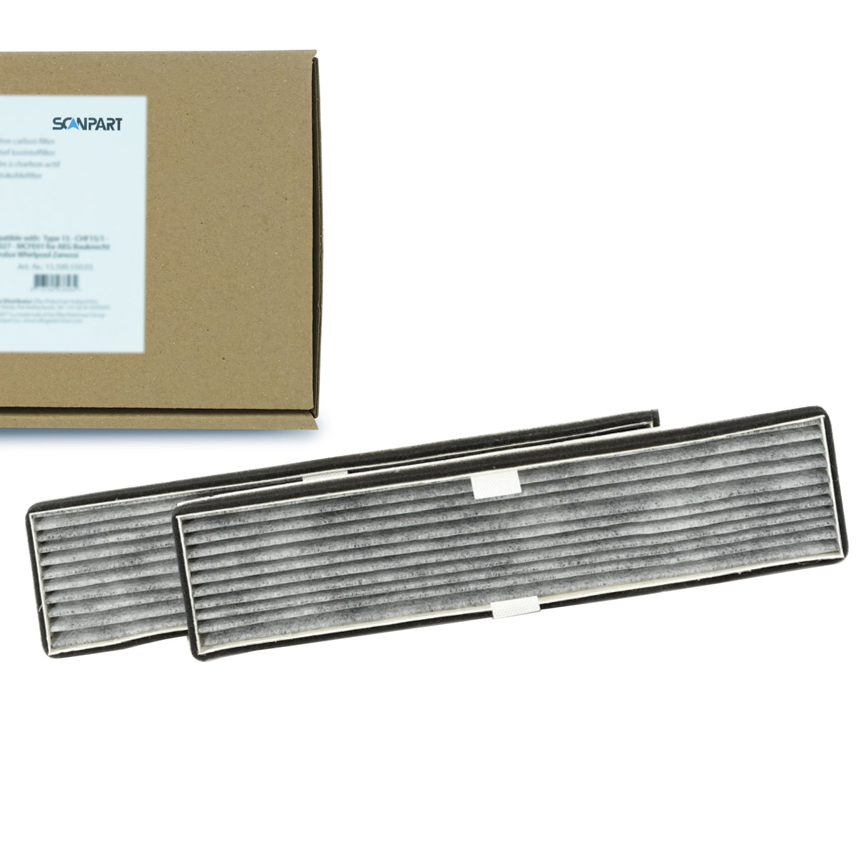 Koolstoffilter DKF20-P geschikt voor Miele van Scanpart (2 st.)