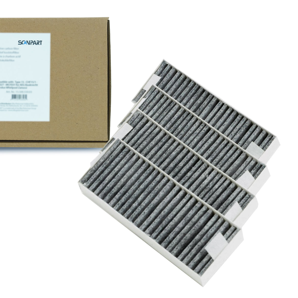 Bosch koolstoffilter 17007505 / 17004796 / HEZ9VRCR0 van Scanpart (4 st.)