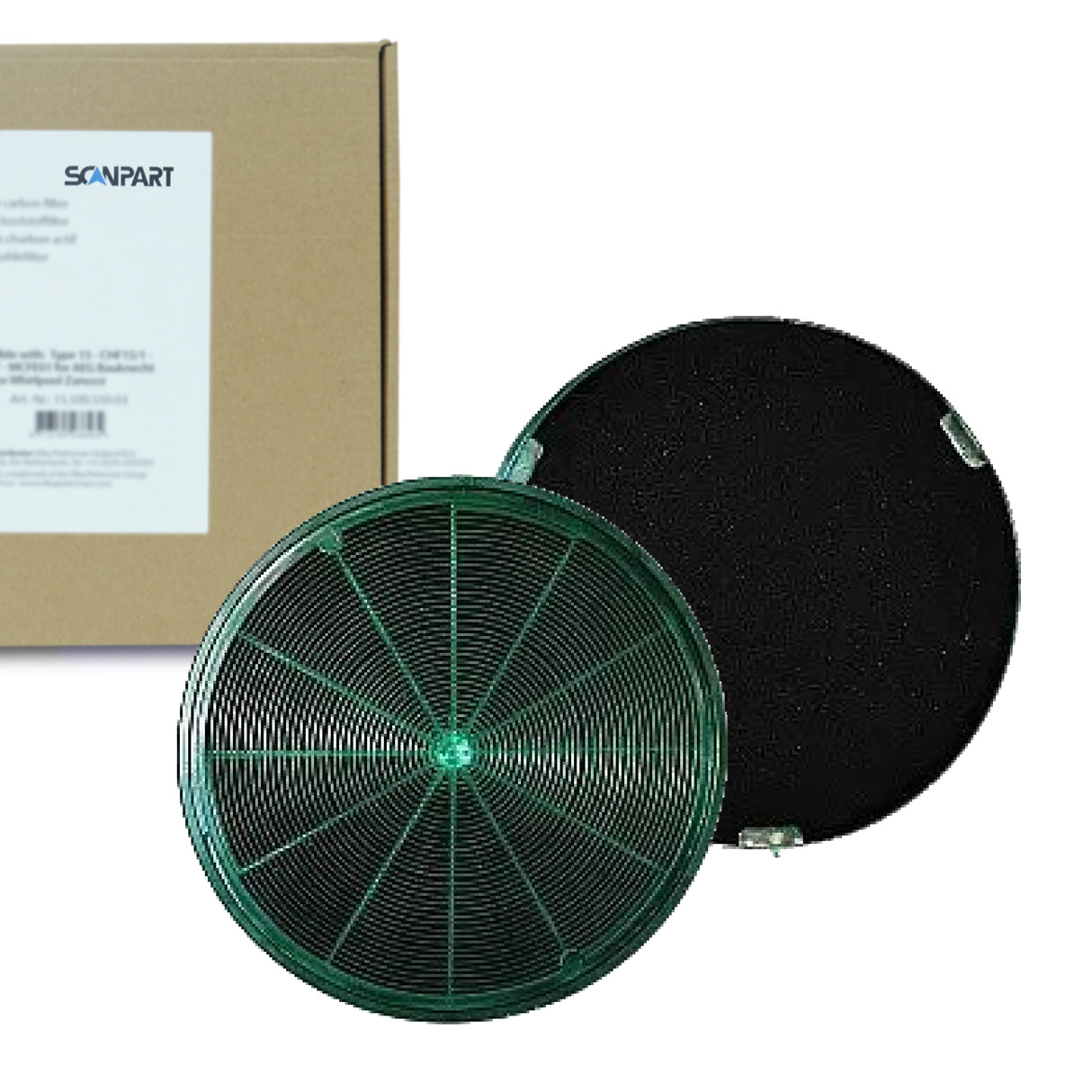 Boretti koolstoffilter KFPRO Longlife van Scanpart (2 st.)