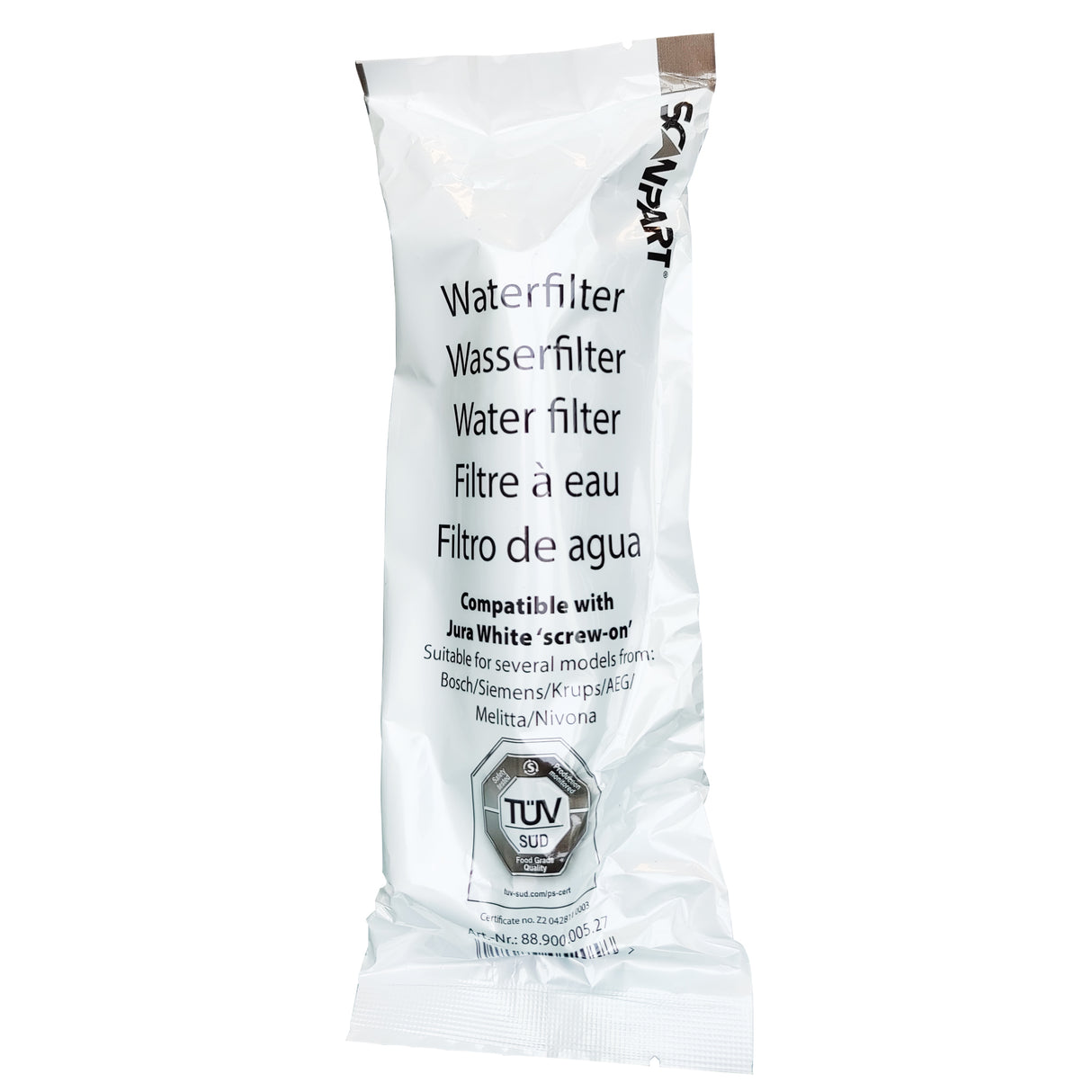 Scanpart waterfilter voor AEG - Bosch - Krups - Siemens